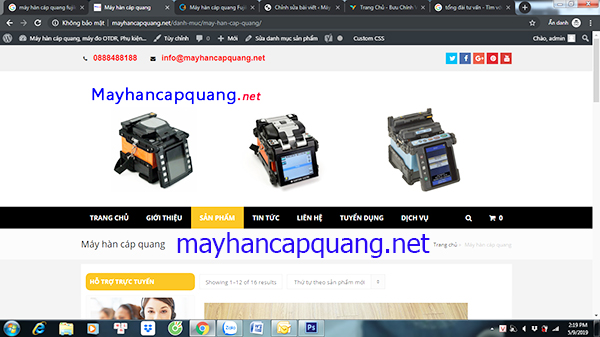 Website bán máy hàn cáp quang uy tín tại Việt Nam